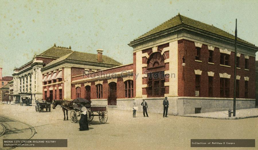 Postcard: Union Station, Troy, New York